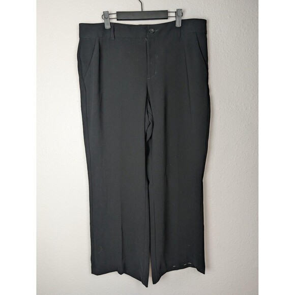 Cabi Black Wide Leg Career Pants Size 14 - Picture 1 of 7